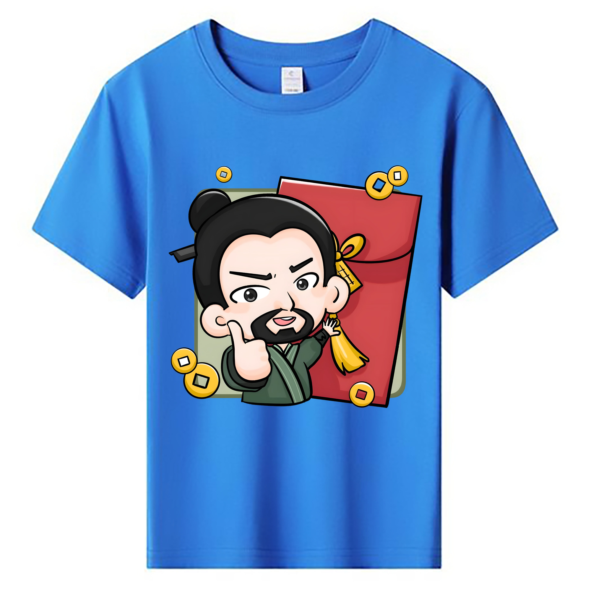 （画像用） Ne Zha 2 ナタ 魔童の大暴れ 綿100％キッズTシャツ（フロントプリント）